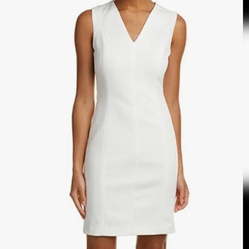 Tahari Susan Dress in White